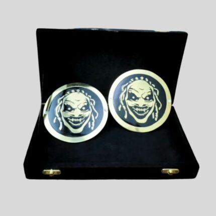 WWE The Fiend Side Plates Championship Title Box Set – Brass Metal Custom Horror-Inspired Inserts